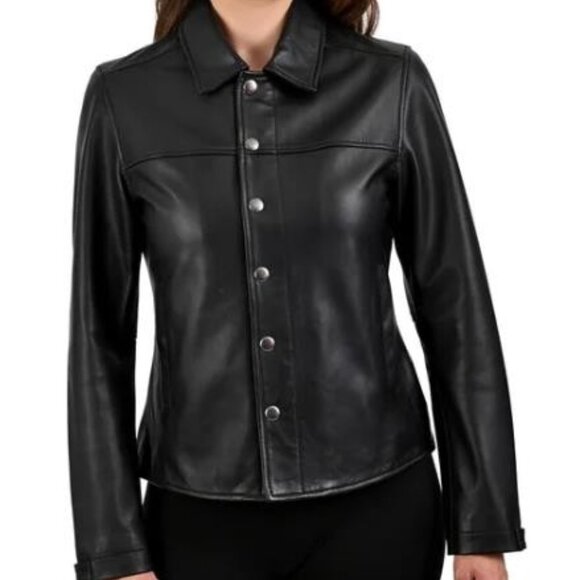 Frye Women's Leather Jacket NEW - Picture 2 of 6